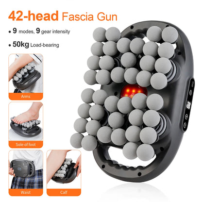42-Heads Fascia Gun High-Frequency Vibration Body Massage