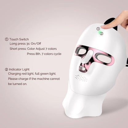 7 Color LED Facial Mask Face and Neck