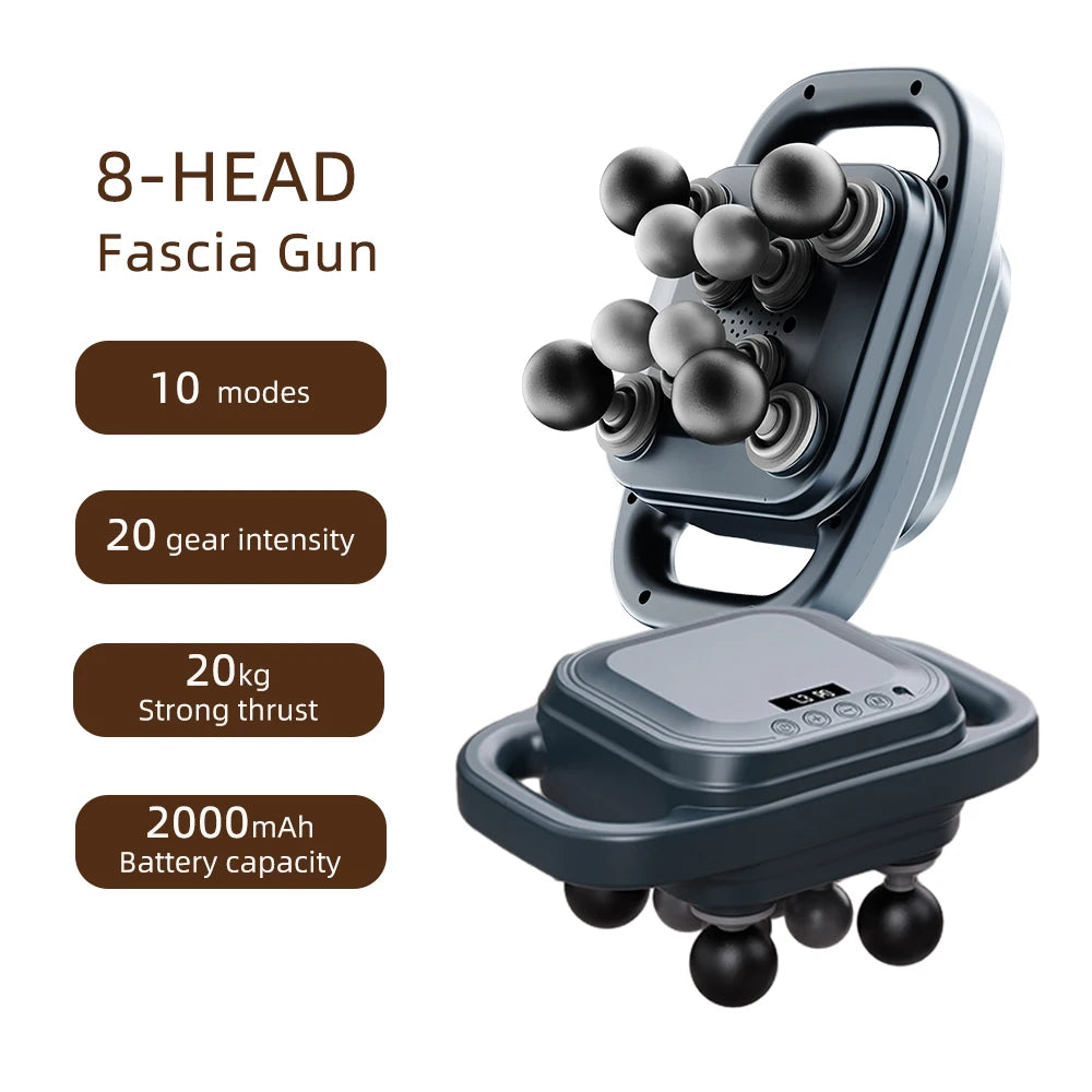 42-Heads Fascia Gun High-Frequency Vibration Body Massage