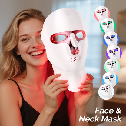 7 Color LED Facial Mask Face and Neck