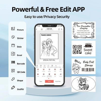 Handheld Label Maker P50 Label Printer