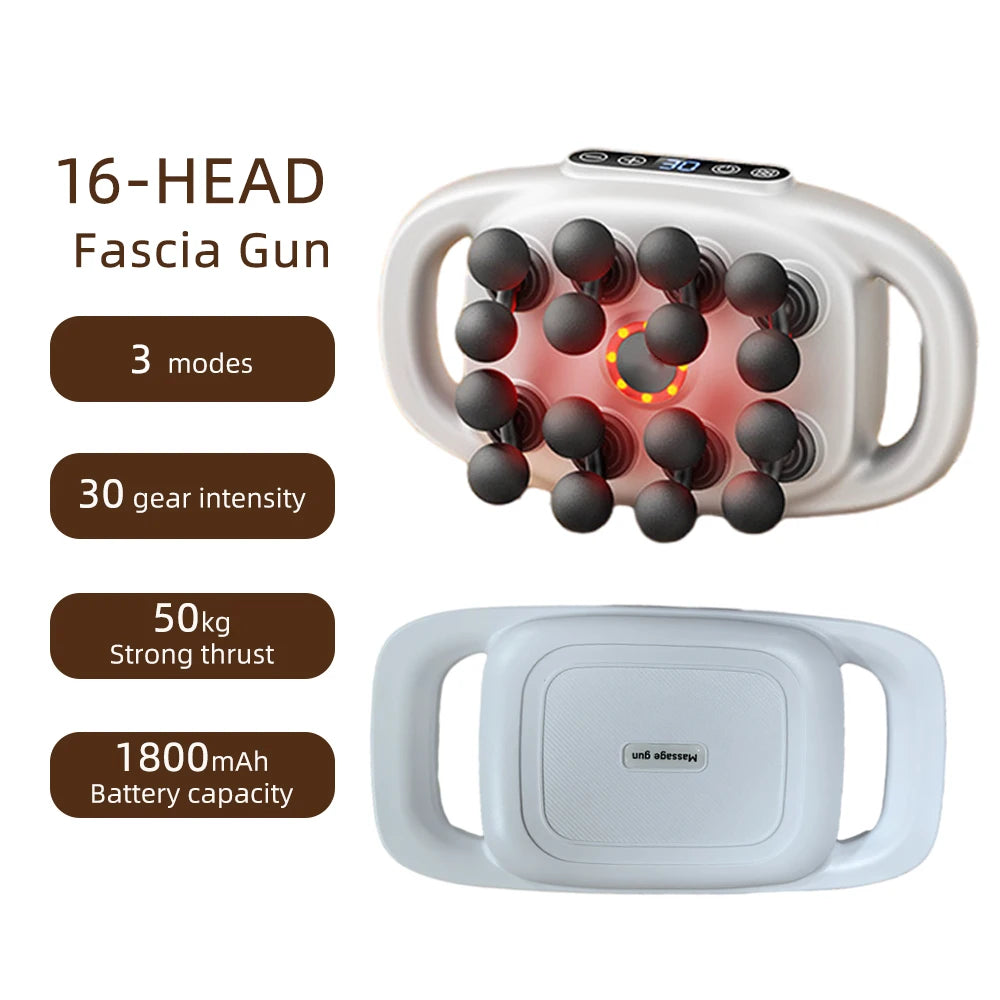 42-Heads Fascia Gun High-Frequency Vibration Body Massage