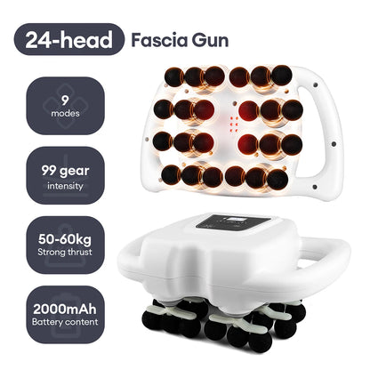 42-Heads Fascia Gun High-Frequency Vibration Body Massage