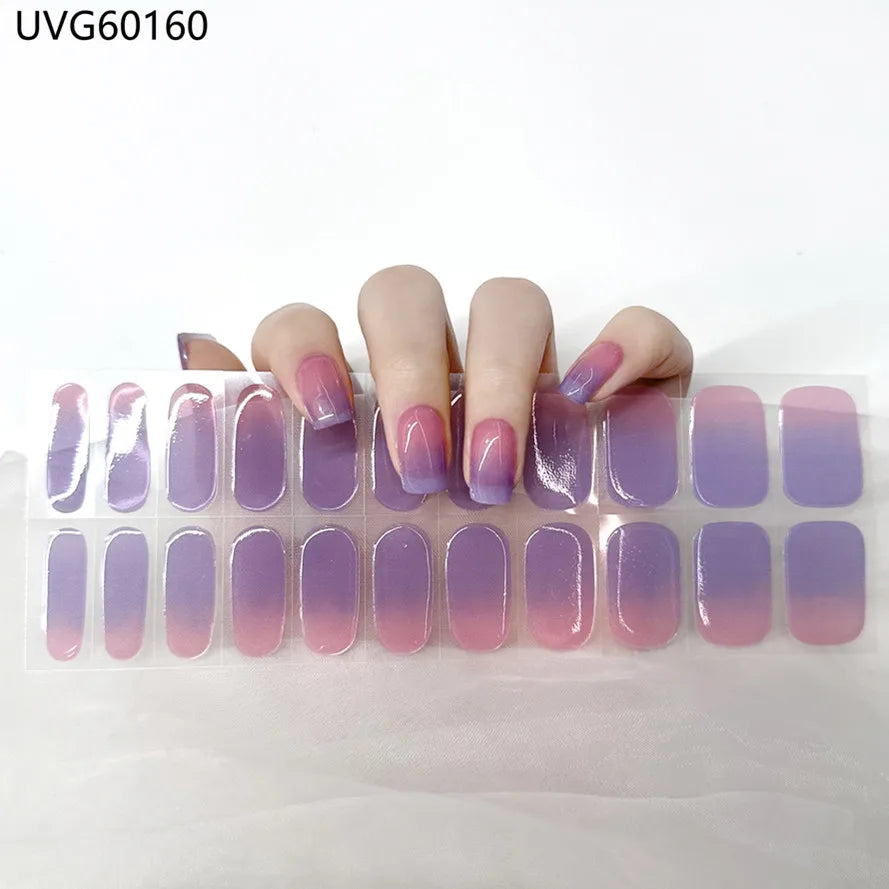 Gradient Semi-Cured Nail