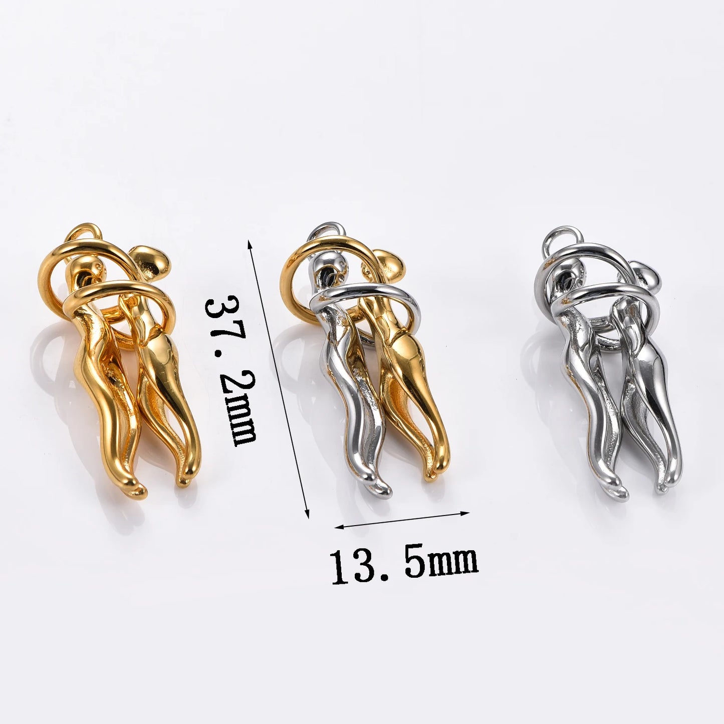 Couple's Stainless Steel Fashion Hug