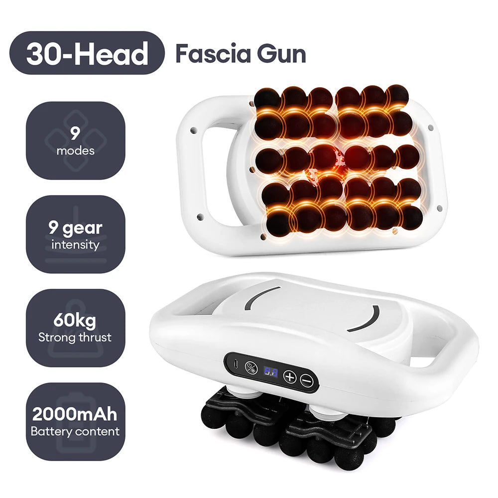 42-Heads Fascia Gun High-Frequency Vibration Body Massage