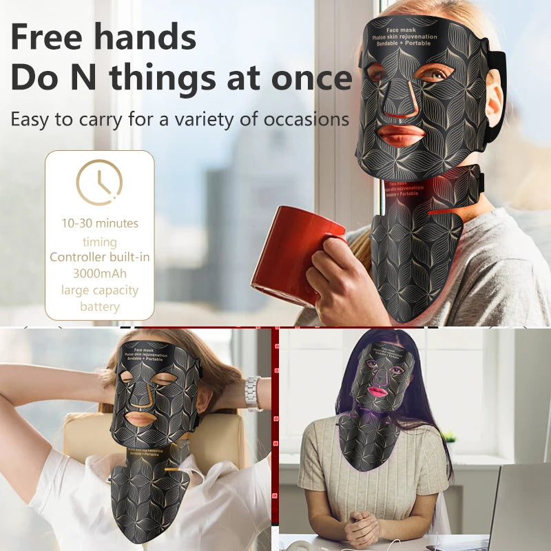 LED Facial Mask with Neck