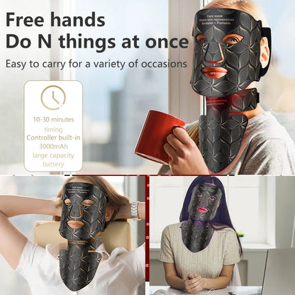 LED Facial Mask with Neck