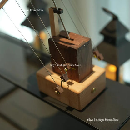 Hand-carved Flying Manta Ray. Unique Wooden Desktop Ornament for Home/Office Decoration & Gifting