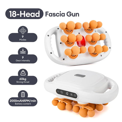 42-Heads Fascia Gun High-Frequency Vibration Body Massage