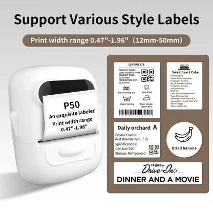 Handheld Label Maker P50 Label Printer