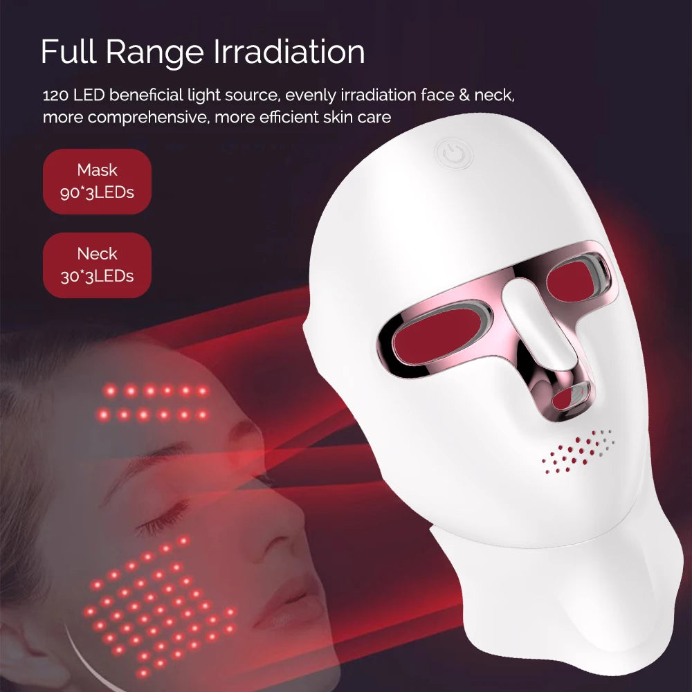 7 Color LED Facial Mask Face and Neck