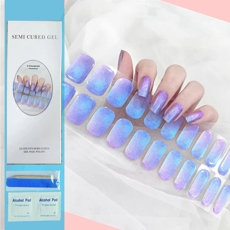 Gradient Semi-Cured Nail