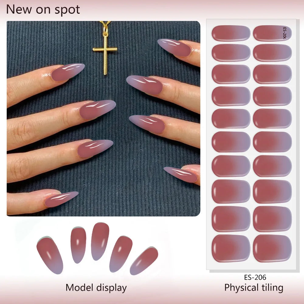 Gradient Semi-Cured Nail