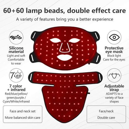 LED Facial Mask with Neck