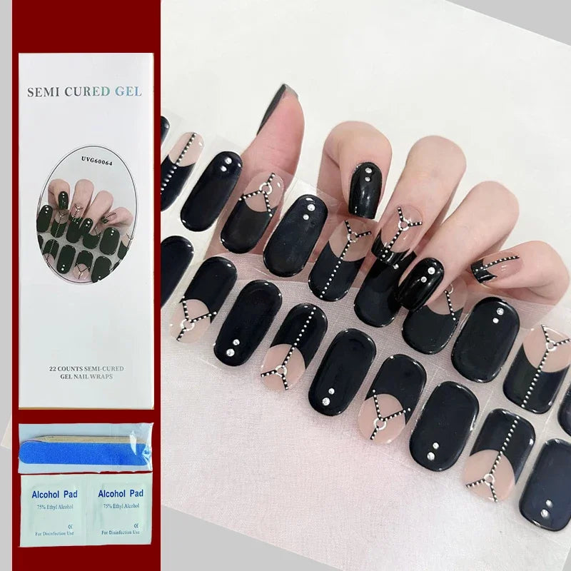 16/20Tips Semi-Cured Nail