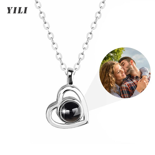 Photo Projection Necklace with Picture Inside