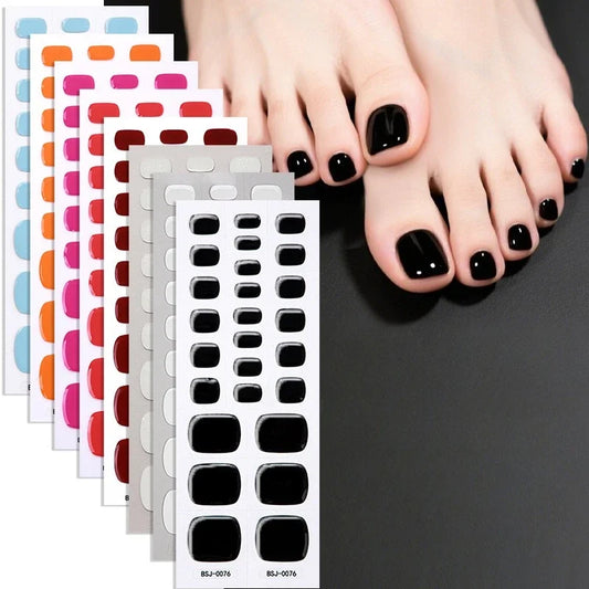 Gel Nail Sticker Hardens with UV Lamp