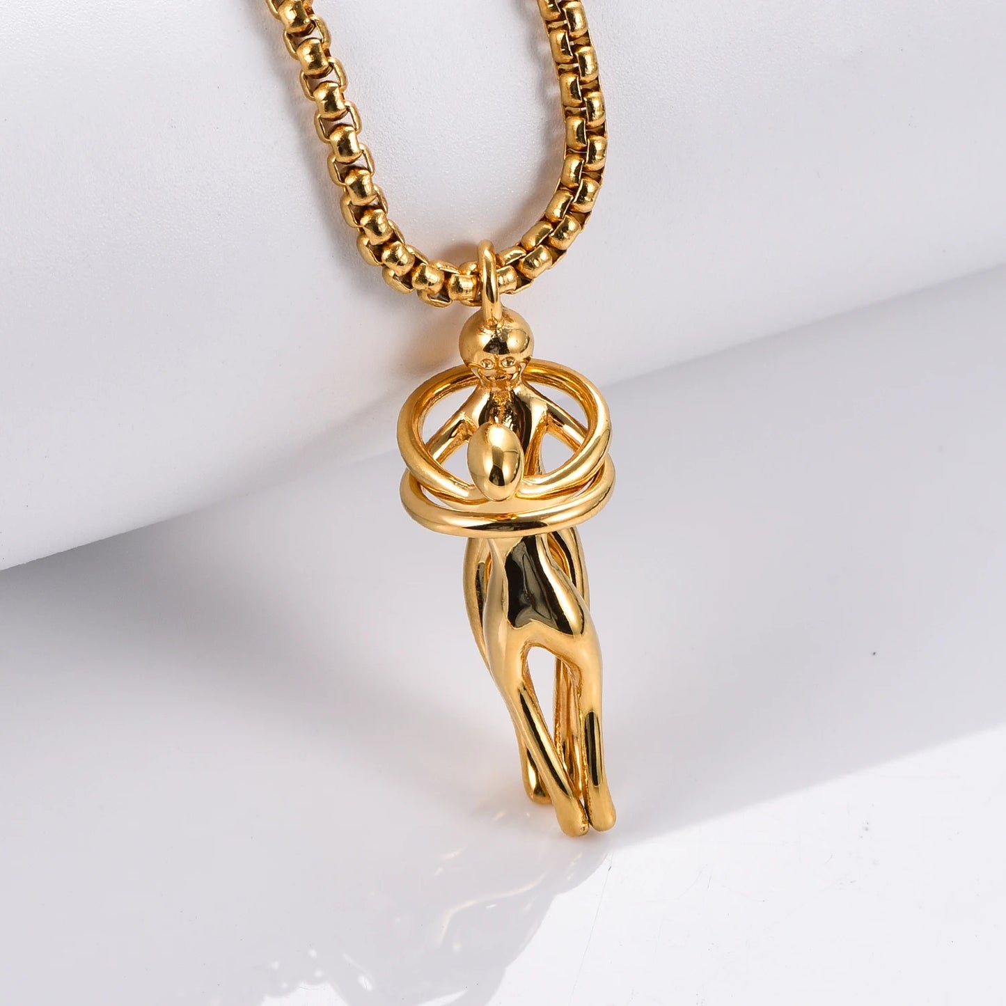 Couple's Stainless Steel Fashion Hug