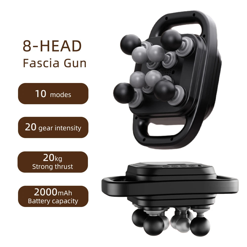 42-Heads Fascia Gun High-Frequency Vibration Body Massage
