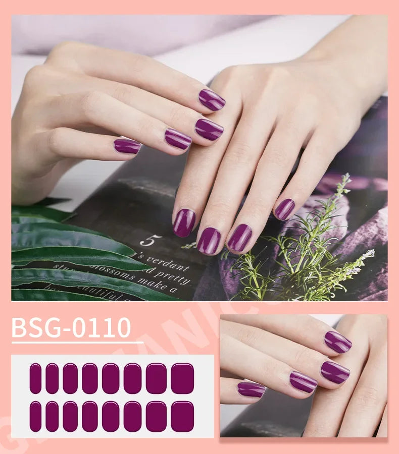 16/20Tips Semi-Cured Nail