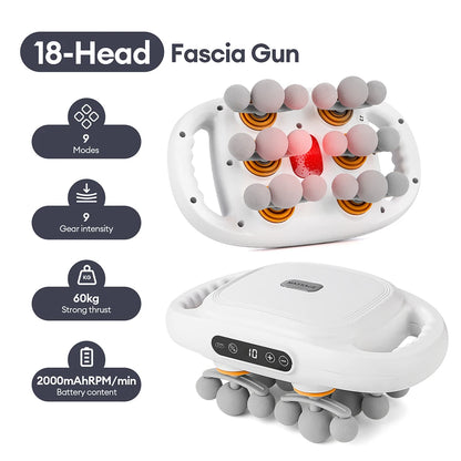42-Heads Fascia Gun High-Frequency Vibration Body Massage